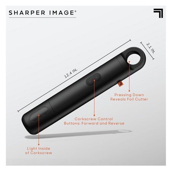 Sharper Image Automatic Universal Portable Wine Bottle Opener with Cutter NIB - Picture 5 of 8